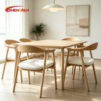 Chaises design en bois de style italien, ensemble table et chaises pour salle à manger, îlot de cuisine, bar, restaurant, café, hôtel, chaises hautes de salle à manger