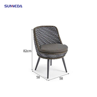 Combinación de cojín, tumbona de ratán seccional para exteriores de alta calidad, sofá cama, tumbona, muebles de exterior, cama de ratán