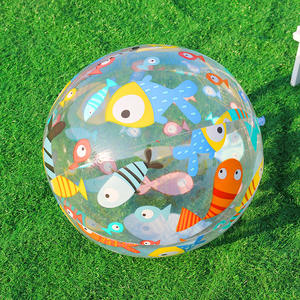 Vente en gros <span class=keywords><strong>piscine</strong></span> jouets gonflable <span class=keywords><strong>pas</strong></span> <span class=keywords><strong>cher</strong></span> publicité imprimé logo PVC ballon de plage personnalisé ballons de plage pour enfants - Product Image 2