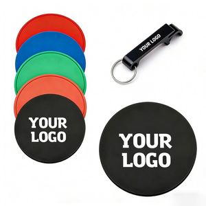 Popular Wholesale Pvc <b>Rubber</b> Silicone for Bar Restaurant Hotel Promo Business Gift Cup Mug <b>Mat</b> Custom Logo Coaster - Product Image 1