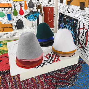 หมวกชาวประมงขนสัตว์หลากสีสัน ปรับแต่งได้ มีหลายขนาดและสี สำหรับการเดินทาง ทรงบัคเก็ต ทรงกรวย - Product Image 2