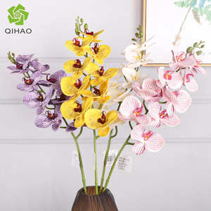 Orquídea Phalaenopsis Artificial QIHAO, Silicona 3D, Algodón, Alta Simulación, Decoración para Bodas y Hogar - Product Image 3
