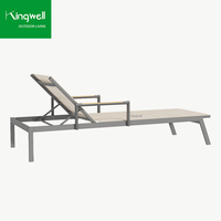 Ensemble de meubles de patio d'extérieur, chaise longue, balcon, piscine, chaises longues en aluminium pour la plage, imperméable, jardin, hôtel