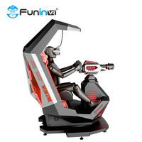Sièges de cockpit de simulation VR professionnels Funinvr pour tir au Gatling - Siège de jeu individuel en métal et plastique durable, taille personnalisée