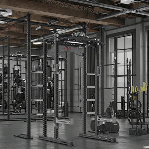 Máquina de entrenamiento de fuerza, rack de potencia de alta resistencia, equipo de fitness comercial, rack de sentadillas medio, para gimnasio, con altos estándares de fitness, rack de sentadillas multifunción. - Product Image 6