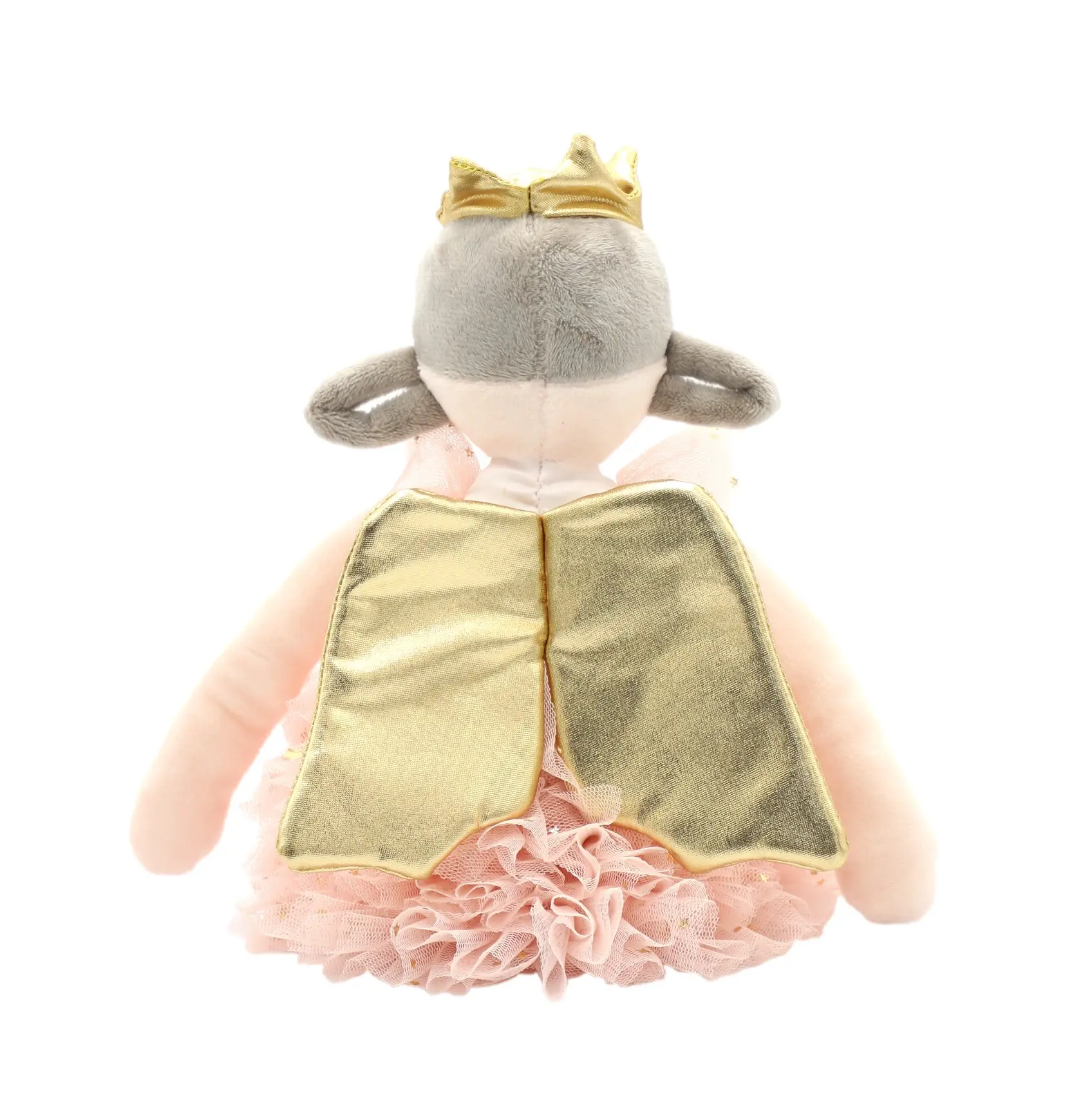 Vendita calda principessa bambola di peluche angelo una collezione di fata angelo elegante gonna abito da sposa con ala di alta qualità bambola di peluche