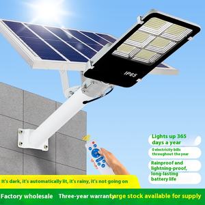 Vente en gros de lampadaires LED super lumineux mur de jardin solaire étanche pour l'extérieur nouveau projet rural cote IP65 ABS pour la route - Product Image 4