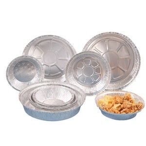 ชามอลูมิเนียมฟอยล์ทรงกลม เกรดอาหาร หนาพิเศษ สำหรับหม้อทอดไร้น้ำมัน เตาอบ บาร์บีคิว และการอบขนม - Product Image 5