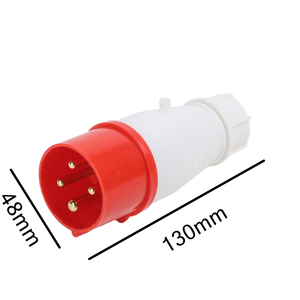 Промышленный авиационный разъем 4-контактный 16А, водонепроницаемый, 380В, вилка и розетка - Product Image 2