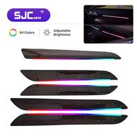 Kit de Bande Lumineuse Ambiante SJC pour Voiture (LHD/RHD) pour Audi Q3 2013-2018, LED de Garniture de Porte 64 Couleurs, Décoration Intérieure Ambiance, Meilleures Ventes