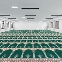 AUTOVI Conception personnalisée B1 Moquette ignifuge en nylon à poils coupés pour projets de revêtements de sol de mosquées et salles de prière