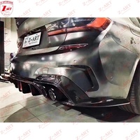 Kit de déflecteurs arrière en fibre de carbone Z-ART pour BMW G20 Série 3 2019+ - Garnitures de pare-chocs arrière