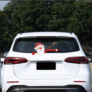 Nuevo Adhesivo Navideño para Coche de Papá Noel, Calcomanía Elegante para Limpiaparabrisas y Carrocería - Product Image 4