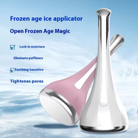 Masseur facial à glace portable, compresse froide, globe de glace, apaisant pour la peau, resserre les pores