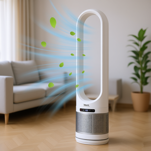 Ventilador de Torre Inteligente Vevor de 40 Pulgadas sin Aspas, Control Digital, Temporizador Remoto, Ventilador de Refrigeración Doméstico - Product Image 2