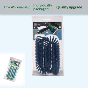 Garden <strong>Sprinkler</strong> Cleaning Car Wash High Pressure Water Gun <strong>Hose</strong> Telescopic Latex Spring TPE Pipe Flower Watering - Product Image 1