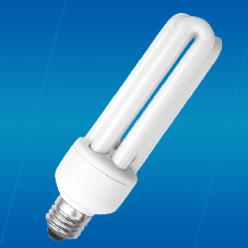 Bombilla CFL E27 Forma 3U 6000K Luz Blanca Diurna 80lm/W 6000 Horas CRI 80 AC 220V Garantía de 2 Años Marca OEM Plástico - Product Image 4