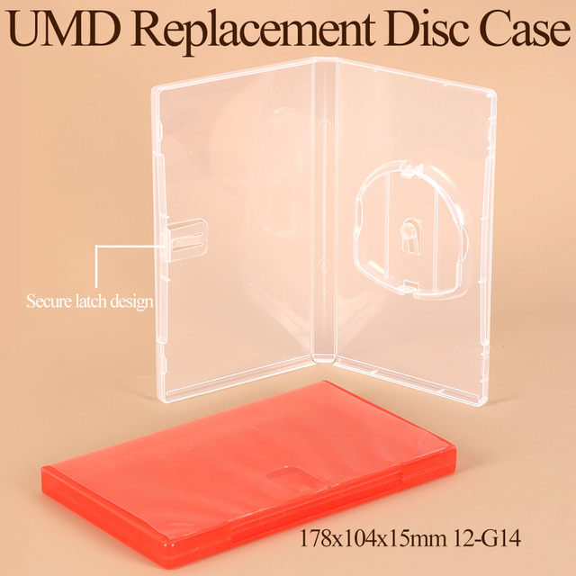WEISHENG Wholesale Clear PSP Replacement Game Case with Sleeve Mini Video Game Disc Holder Plastic UMD Game Cover Box