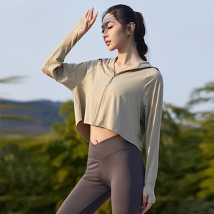 Nouvelle tenue de cyclisme d'été pour femme en soie glacée, protection solaire UPF50+ anti-UV, fine, respirante et coupe ample - Product Image 6