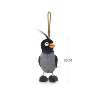 Peluche Puffin à Pompons la plus vendue – Breloque porte-clés fantaisie en forme d'oiseau, coussin de sommeil et cadeau pour filles