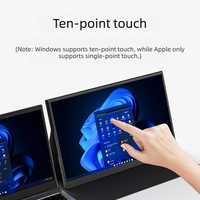 Moniteur tactile portable 4K de 17,3 pouces, directement de l'usine, avec 500 nits, un rapport de contraste de 1500:1 et une gamme de couleurs DCI-P3 à 100%