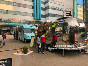 Sự kiện thực phẩm đầy đủ tính năng cung cấp kem sô cô la Burger đồ ăn nhẹ chiên tùy chỉnh xe tải thực phẩm di động - Product Image 3