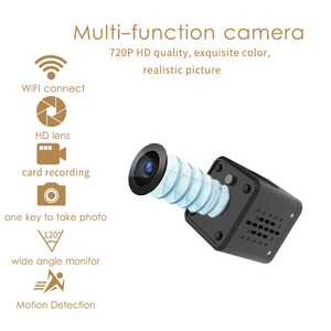 กล้องวงจรปิดขนาดเล็ก 1080P 2MP รุ่น Tuya WiFi 135 °   กล้องวงจรปิดภายในบ้านแบบมุมกว้างพร้อมระบบอินฟราเรดมองเห็นในเวลากลางคืนและติดตามการเคลื่อนไหว - Product Image 5