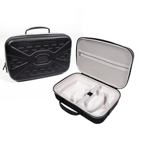 Sac de transport rigide portable en PU EVA imperméable noir avec logo personnalisé OEM pour appareils électroniques et voyages