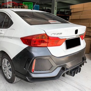 ชุดแต่งรอบคันสำหรับ Honda <span class=keywords><strong>CITY</strong></span> ปี 2015-2019 อัพเกรดเป็น <span class=keywords><strong>TYPE</strong></span> <span class=keywords><strong>R</strong></span> ของใหม่ ชุดกันชนหน้า-หลัง กระจังหน้า และปลายท่อไอเสีย - Product Image 4