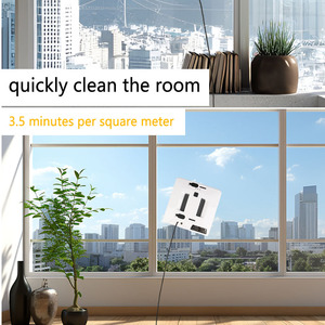 Robot Lavavetri T48 con Pianificazione Automatica, Controllo Remoto 2.4G, Macchina per la <span class=keywords><strong>Pulizia</strong></span> di Finestre Quadrate per Edifici a Più <span class=keywords><strong>Piani</strong></span> - Product Image 2