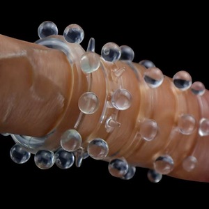 Penis Ring With Beads <b>TPE</b> Material Delay Sex Time For Adult Male Small Size - Product Image 1