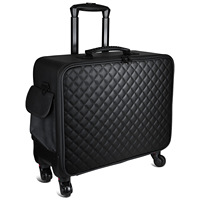 Sac de maquillage professionnel pour artiste, étui à tatouage, grande capacité, sac cosmétique en PU avec roulettes, sac de maquillage imperméable