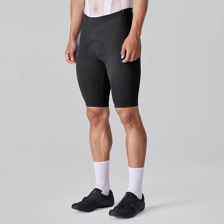 High-End Snelle Droge Gewatteerde Fietsbroek Fietsbroek Heren Fiets Korte Broek Met Reflecterende Streep En Logo