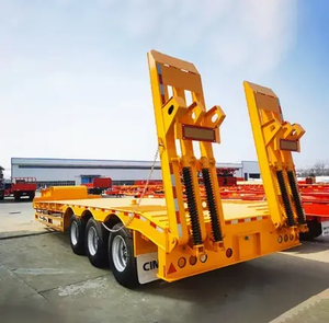 Remolque de plataforma baja hidráulica de 3, 4 y 5 ejes para trabajo pesado, de 1-2 toneladas, con cuello de cisne, 12.5x2.5x1.5m, Shandong Fengniao - Product Image 2