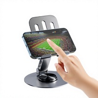 Support de téléphone portable pliable en aluminium et acier inoxydable usiné CNC avec logo personnalisé LongCheng pour promotion de cadeaux