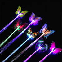 Pince à cheveux papillon LED Light Up Hair Clip Pack Glow in the Dark Party Supplies Bar Dancing Hairpin Hair for Festival Halloween