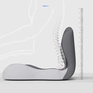 Ergonomic Seat Cushion with Backrest Support and Washable Non-Slip Office <b>Chair</b> <b>Pad</b> for Hip and Waist Comfort Home & Office Use - Product Image 4