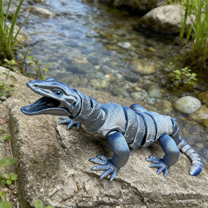 Lagarto Impreso en 3D, Animales Impresos en 3D, Juguete Flexible 3D, Decoración para Escritorio, Hogar y Oficina, Juguete de Animales - Product Image 1
