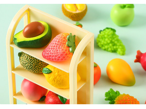 Juguetes de Comida de Simulación, Decoraciones de Resina DIY con Cuentas Pequeñas y Lindas, Temática de Frutas Realistas, Técnica de Goteo de Aceite, Bolsa de Caja Sorpresa - Product Image 6