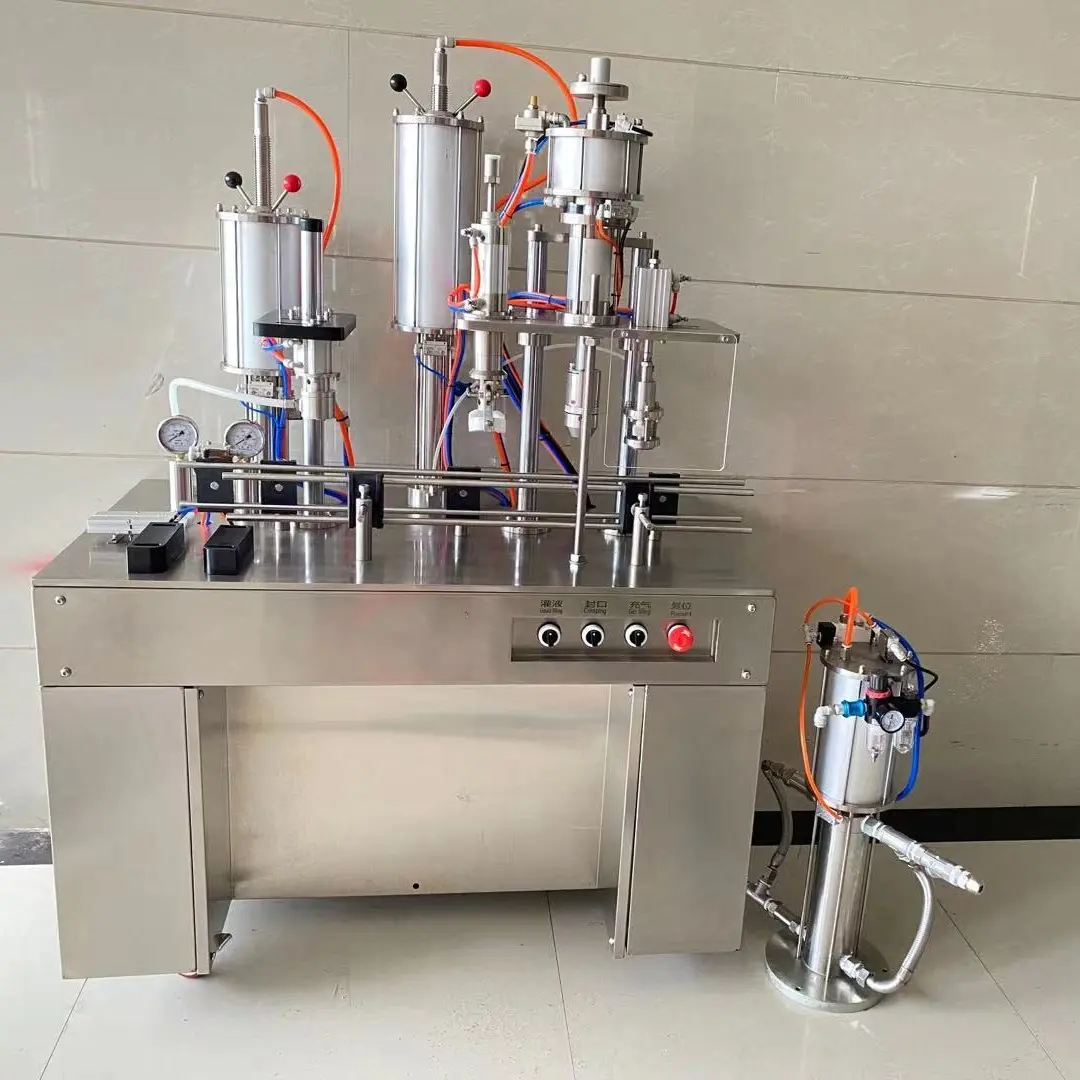 business startup aerosol filling machine 4 in 1 for air freshener body spay