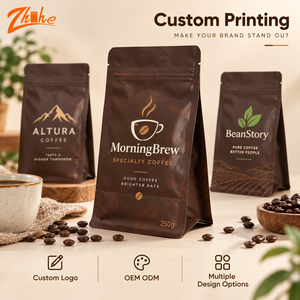 Kantong Kopi yang Dapat Ditutup Kembali, Segel Anti Bau, Anti Oksidasi, Menjaga Rasa Biji Kopi Asli, Kemasan Komersial Volume Besar - Product Image 3