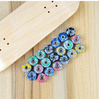 Roue de ponçage professionnelle pour skateboard, mélange de couleurs, 7,5*4,5 mm, 4 pièces/ensemble
