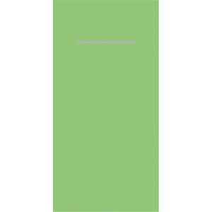 Serviettes de poche Uni vert pomme 40x40 cm 1/8 fois faites de Linclass - Product Image 3