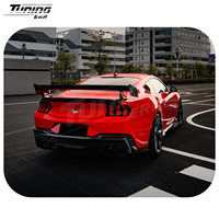 Aileron arrière et becquet de style Dark Horse en fibre de carbone pour Mustang S650 GT ECO Dark Horse 2024+ Kit de conversion amélioré
