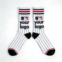 Chaussettes de baseball légères et respirantes en coton biologique peigné, antibactériennes, avec logo personnalisé, pour jeunes et enfants, sports de plein air