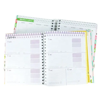 Carnet métallique personnalisé a5 carnet rigide journal catalogue planificateur agenda agenda organisateur carnet à spirale pour cadeaux