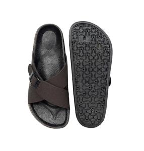 Sandalias Negras de Hombre con Tiras Cruzadas y Hebilla, Cómodas, Abiertas, Casuales, para Verano - Product Image 6