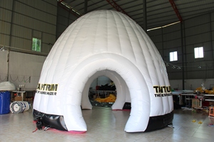 Inflatable White Dome Tent with Waterproof Durable Design Electric Inflation Over 12ft Dimensions for Advertising Party Events - Product Image 2
