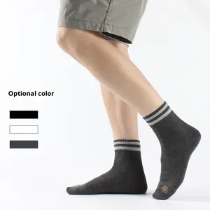 Calzini da Uomo a Metà Polpaccio in Cotone Pettinato Antibatterico, Vendita all'Ingrosso, Deodoranti, Traspiranti, Assorbenti, Senza Cuciture, per Giovani - Product Image 1