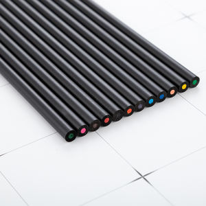 Pensil warna kantor lukisan menulis 12 warna, Set kayu berwarna seni menggambar pensil kayu - Product Image 5